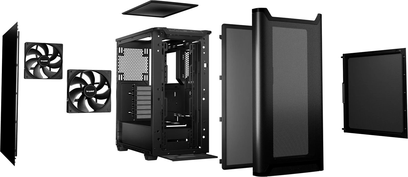 Kasë BE QUIET! PURE BASE 501 Airflow, Midi Tower, E zezë