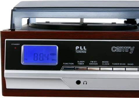 Gramafon, Camry CR 1113, 33/45/78 RPM, radio FM/AM, altoparlantë të integruara, LCD, AUX/RCA
