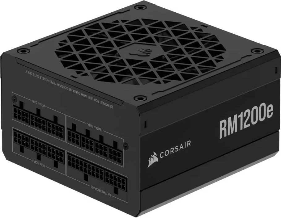 Kasë energjie Corsair RM1200e, 1200W, plotësisht modulare, 80 PLUS Gold, ATX 3.1, e zezë
