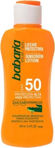 Losion për diell unisex Babaria SPF50 me Aloe Vera, 100ml