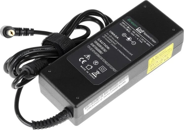 Adapter rryme Green Cell PRO AD02P për Acer 5733, 19V 4.74A, 90W, 5.5-1.7mm, i zi