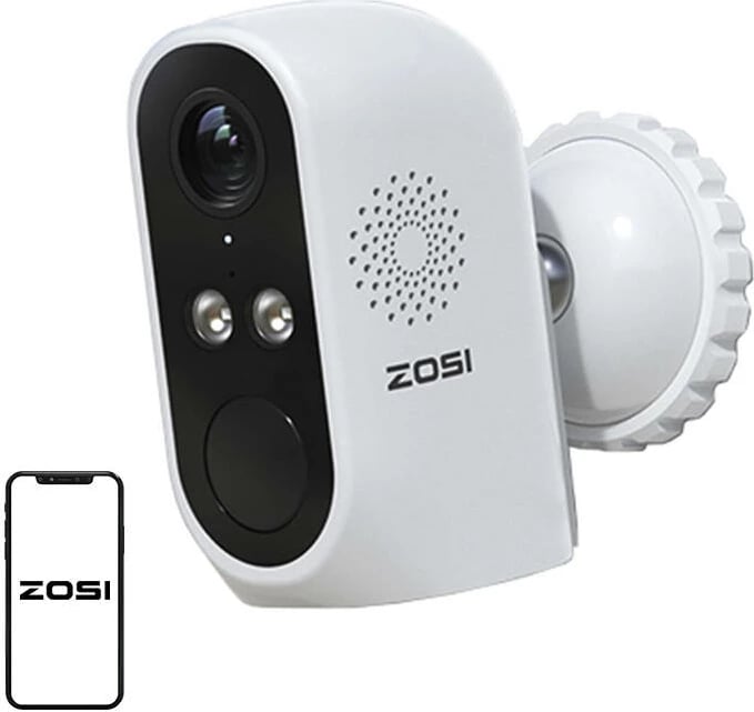Kamerë IP e jashtme ZOSI C1Pro me WiFi, 3MP, panel diellor, IP66
