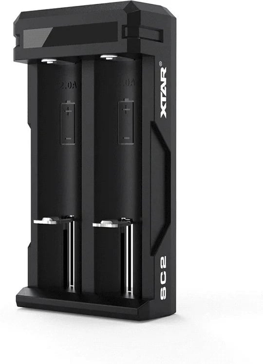 Karikues baterish XTAR SC2, për 2 bateri, Li-Ion, i zi