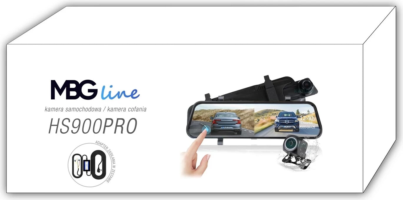 Pasqyrë regjistruese MBG Line HS900 Pro, Quad HD, e zezë