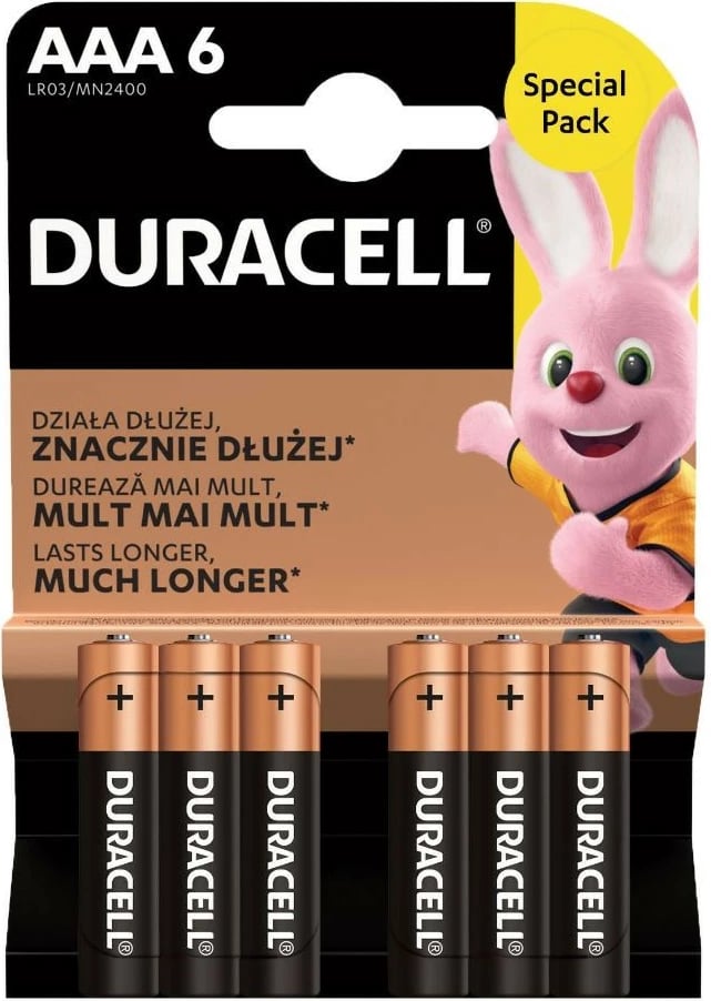 Bateri Duracell AAA/LR3 Basic, paketë 6 copë