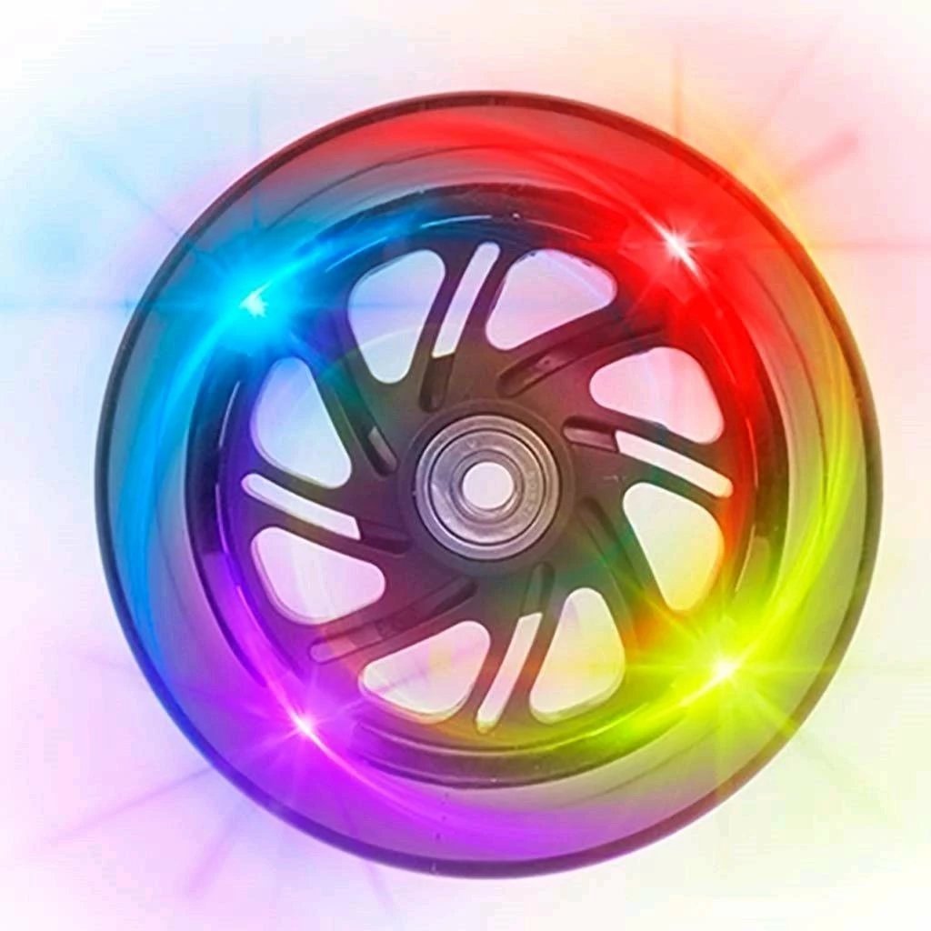 Trotinet fëmijësh, Milly Mally Boogie, 3 rrota, timon me balancë, rregullim 3 nivele, rrota me drita LED, 3+ 50 kg, rozë