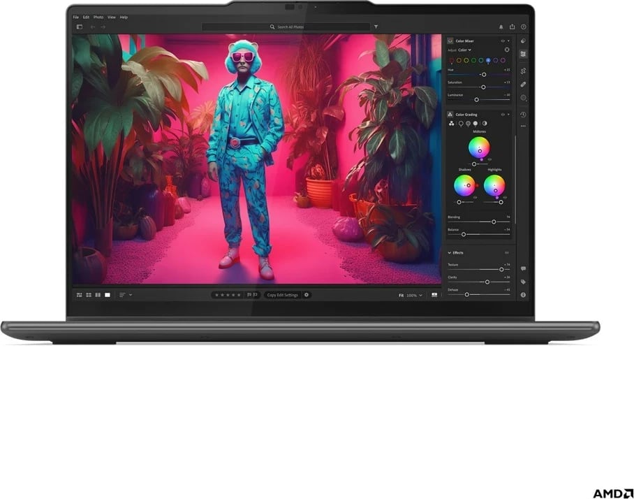 Laptop hibrid Lenovo Yoga 7, AMD Ryzen 7 8840HS, 14 inch, Gri