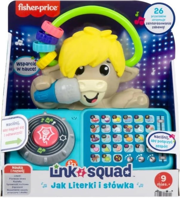 Lodër edukative Fisher Price Link Squad HYL35, shumëngjyrëshe, për fëmijë 9+ muajsh