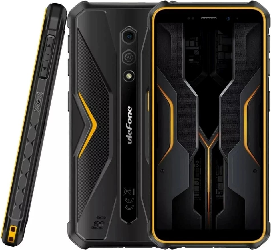 Celular Ulefone Armor X12 Pro, 4/64GB, Android, zi dhe portokalli pa karikues