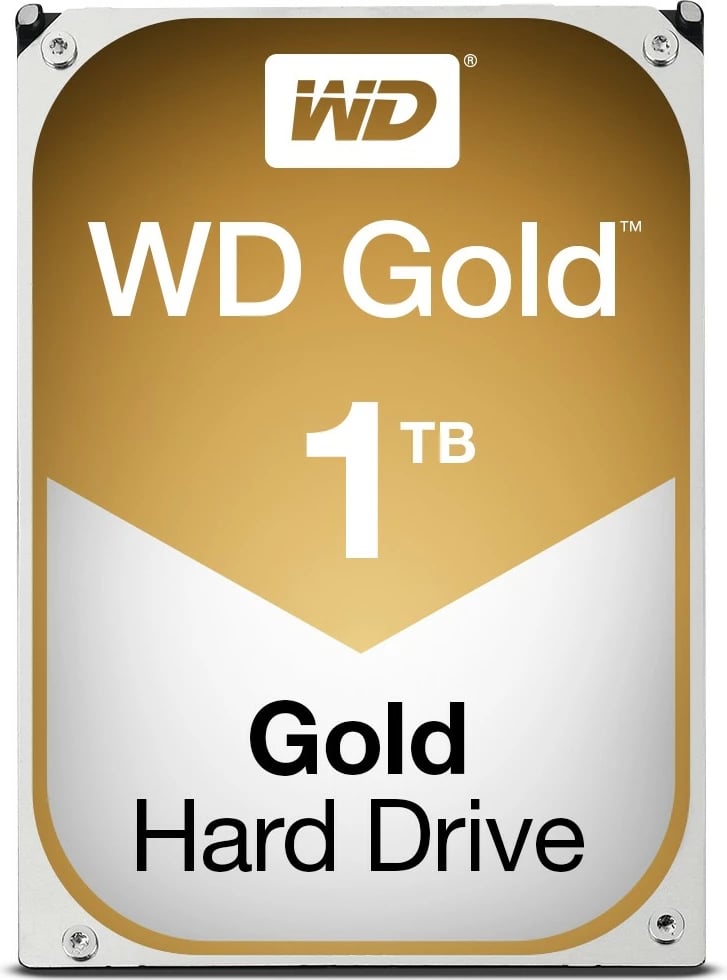 HDD Western Digital Gold, 1 TB, 7200 RPM, 128 MB, 3.5", Serial ATA III
