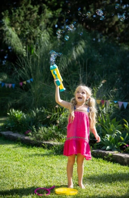 Lodër Bubble Blaster Tm Toys DKF0455 me solucion 0.4L, Blu/Verdhë