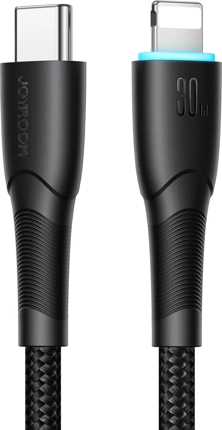 Kabllo Joyroom Starry Series SA32-CL3, USB-C në Lightning, 1m, 30W, e zezë