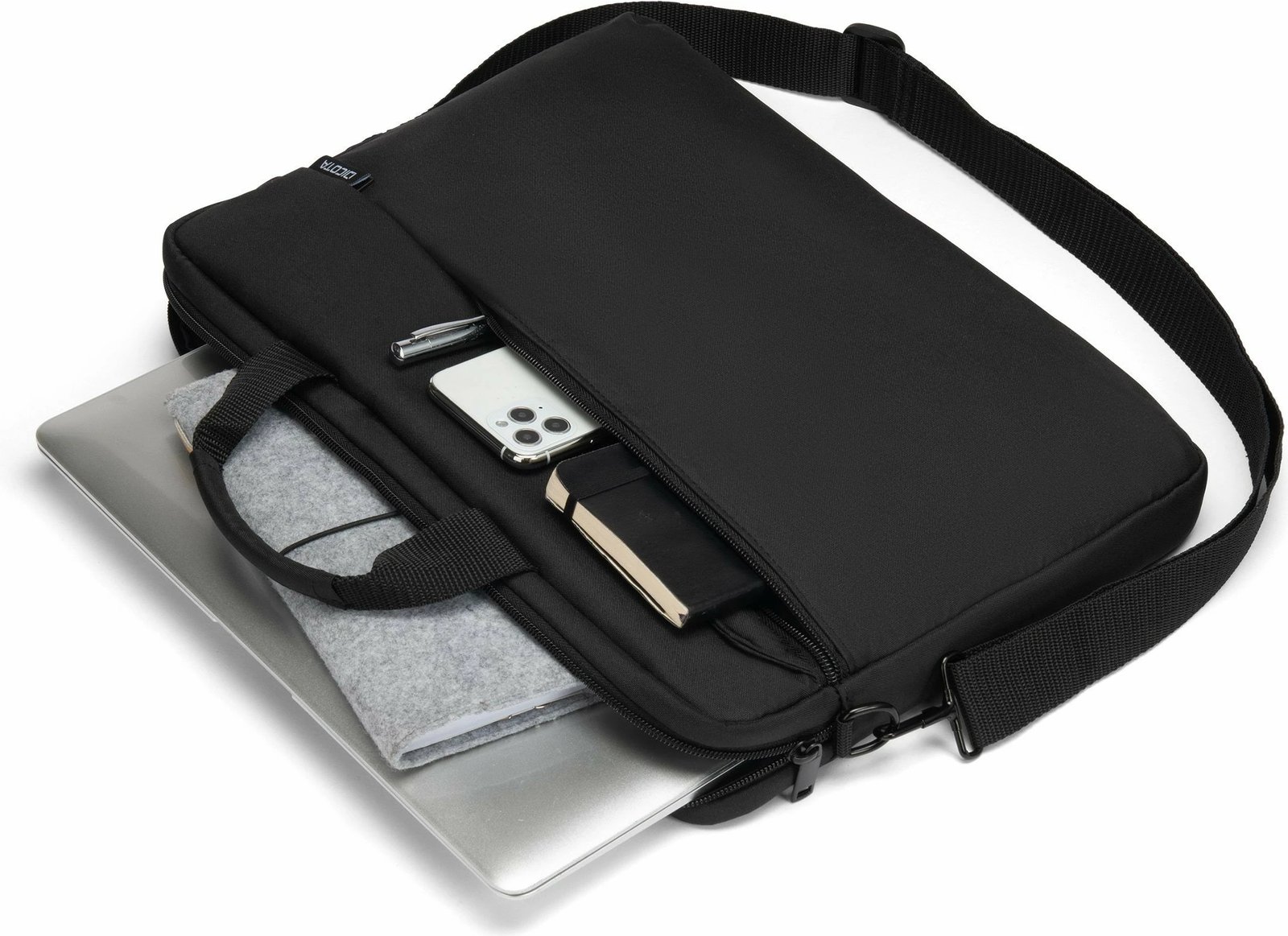 Çantë laptopi DICOTA D32091-RPET, 14.1 inç, rrip supi, e zezë