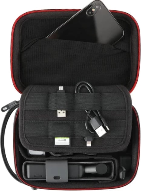 kuti transporti mini, PGYTECH, P-18C-021, për DJI Osmo Pocket / Pocket 2 / Osmo Action / Osmo Mobile 5, me ndarje modulare, e zezë