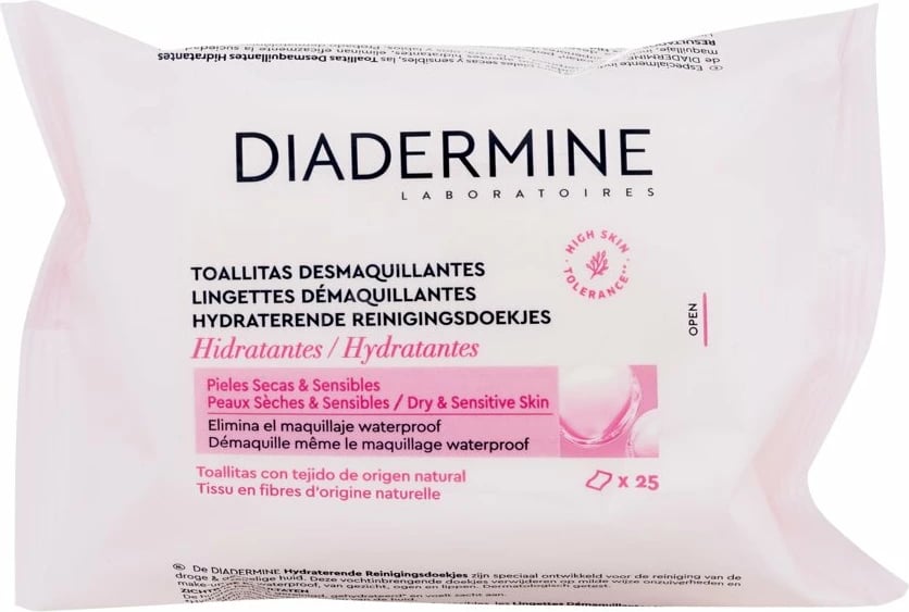 Peceta pastruese Diadermine hidratues për femra 25 copë