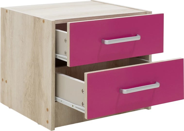 Komodinë për fëmijë Looney castillo-pink 47,5x40,5x40,5