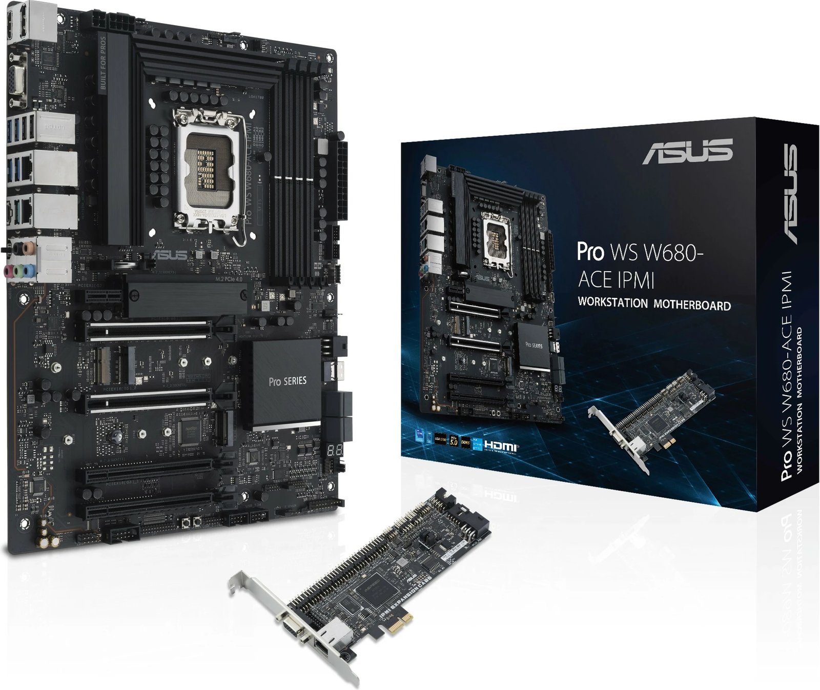 Pllakë amë ASUS PRO WS W680-ACE IPMI, Intel, LGA 1700, DDR5-SDRAM, 128 GB