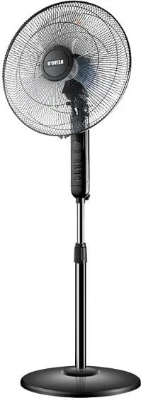 Ventilator qëndror N'OVEEN F450, 45 W, 16"/40 cm, i zi