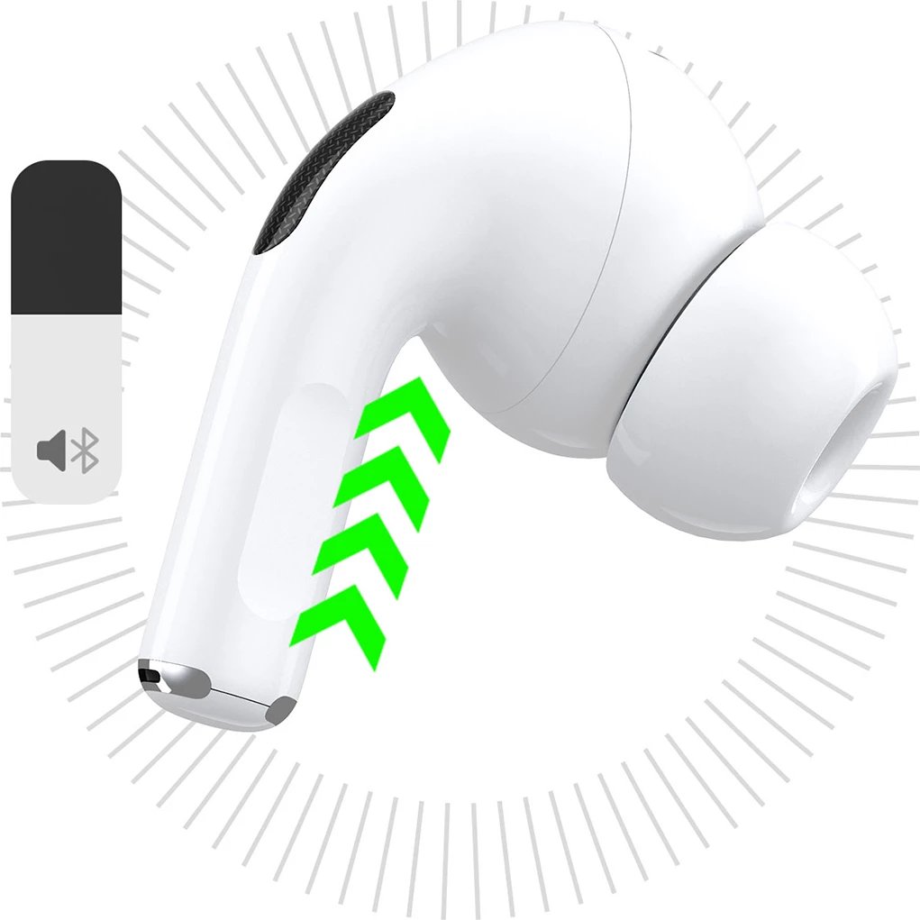 Kufje Dudao U19 TWS, Bluetooth 5.3, ANC, me ekran LED, të bardha