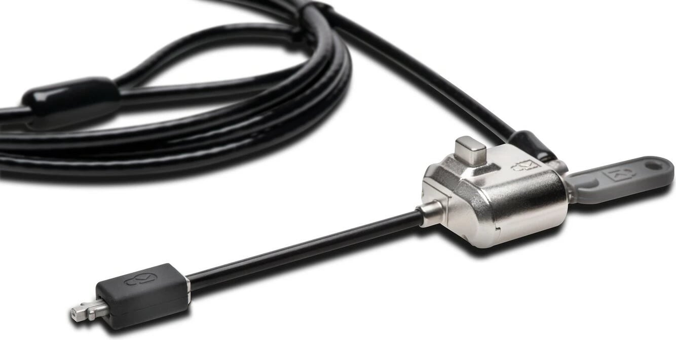 Kensington MiniSaver Lock, 1.8 m, çelës, çelik karboni, e zezë