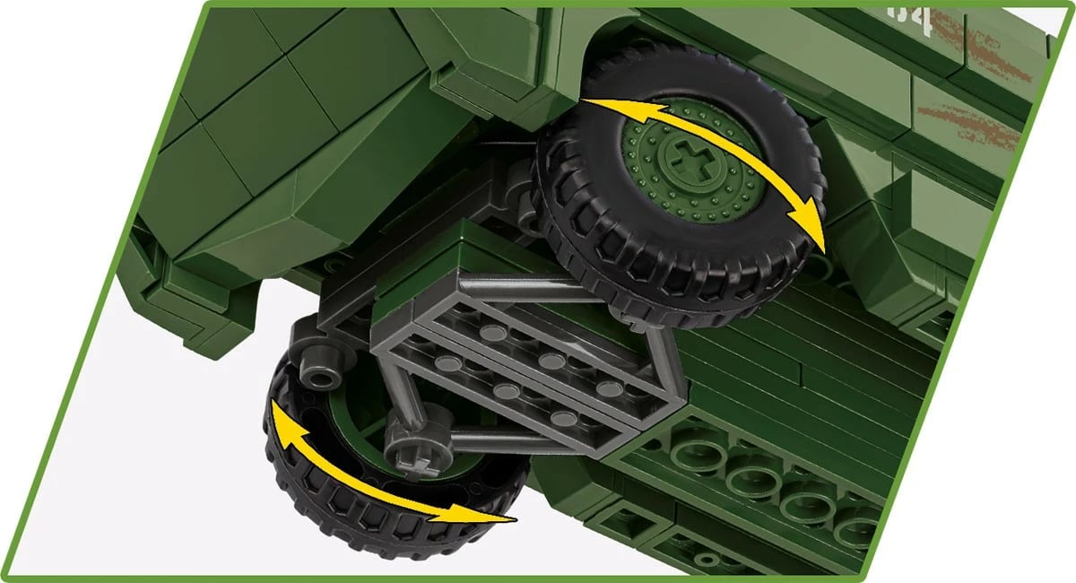 Set lodrash ndërtimi Cobi Klocki DUKW Amphibia, 508 pjesë, Jeshile