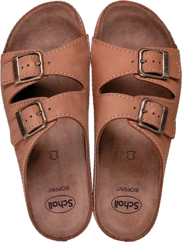 Flip-flops Mobilex Scholl Air Bag, unisex, për të rritur, ngjyrë bezhë, Nr. 40