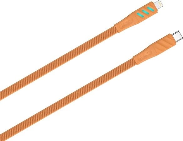 Kabëll USB Type-C Havit CB6255, 1 m, Portokalli