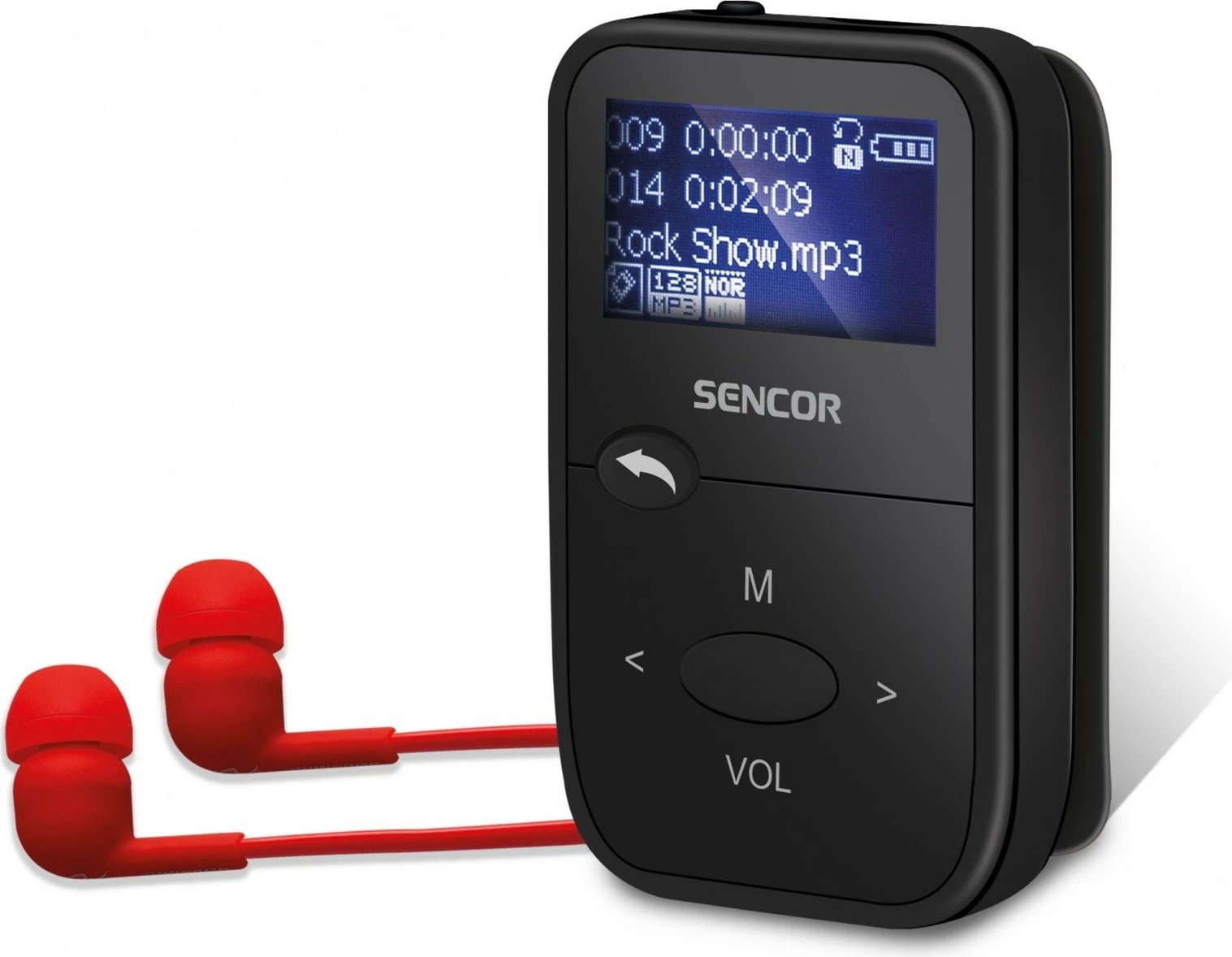 MP3 player Sencor SFP 4408BK, 8 GB, i zi