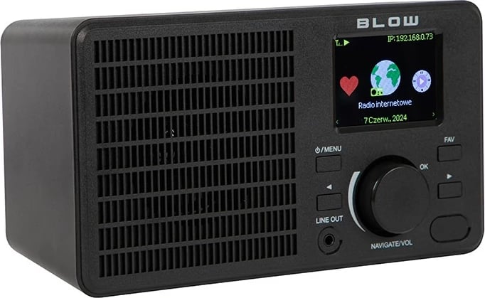 Radio interneti portative BLOW RI1, Mono, Bluetooth & WiFi, E zezë