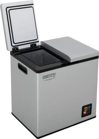 Frigorifer portativ me kompresor, Camry CR 8076, 38L, dy ndarje (15L frigorifer + 23L ngrirës), ekran LCD, gri