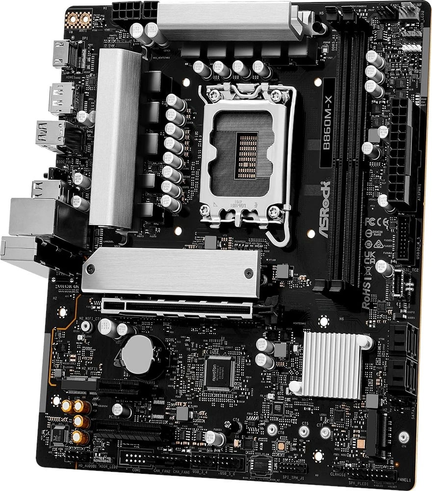 Pllakë amë ASRock B860M-X, micro ATX, Socket 1851, 128 GB, E zezë