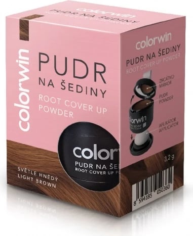 Pluhur për flokë Colorwin për regrowth dhe volum, light brown, 3.2g