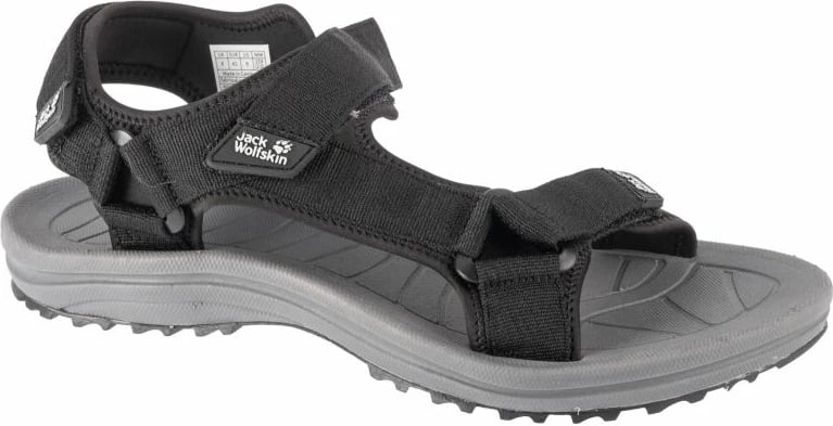 Sandalet për meshkuj Jack Wolfskin, të zeza
