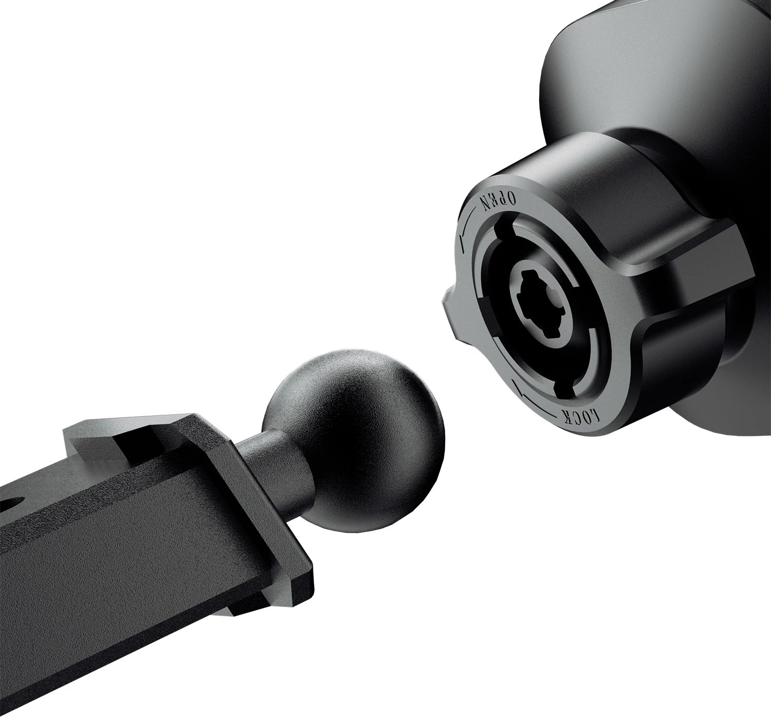 Mbajtës magnetik për celular Dudao F6Max me krah teleskopik, i zi