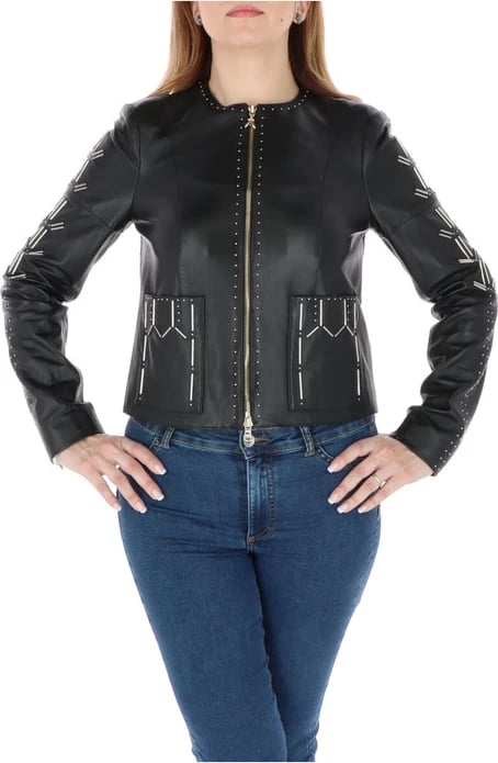 Jakne për femra Patrizia Pepe WH1_B1027113821773, e zezë