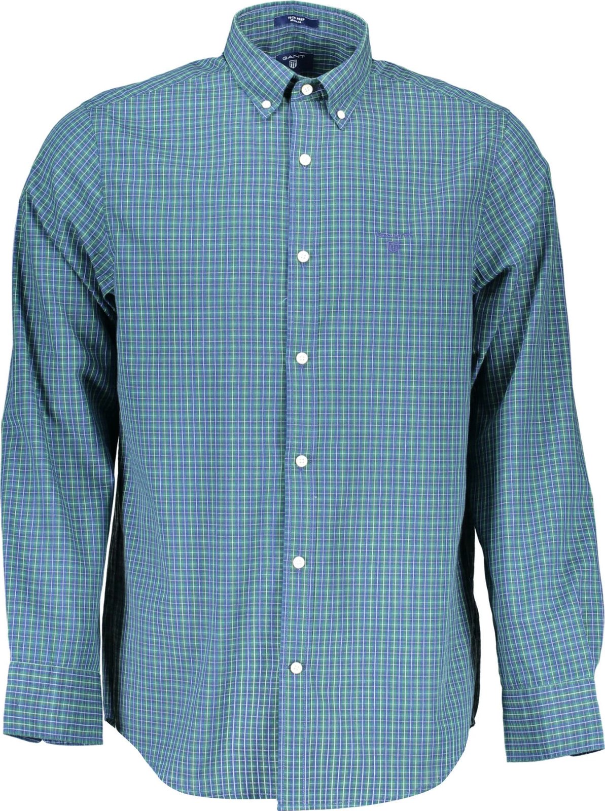 Këmishë për meshkuj GANT mëngë të gjata, e kaltër