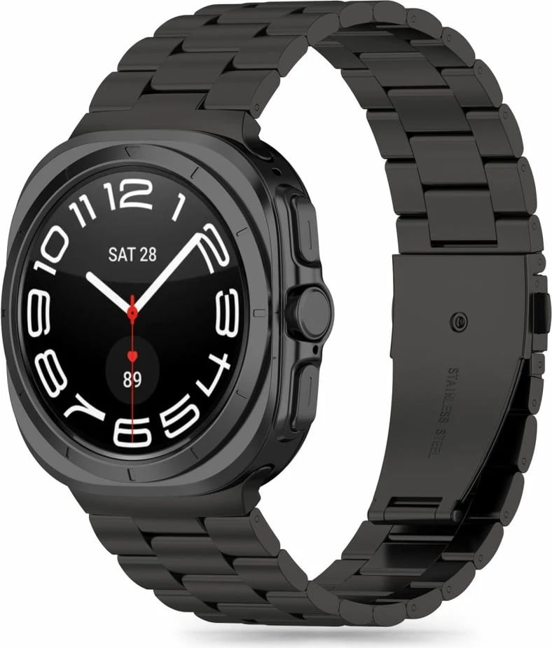 Byzylyk çeliku për smartwatch Tech-Protect për Samsung Galaxy Watch Ultra 47mm, Zi