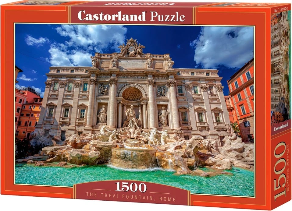 Puzzle Castor 1500 pjesë Fontana di Trevi