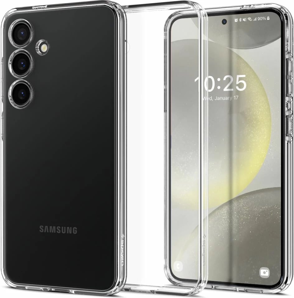Mbështjellës Spigen Liquid Crystal për Samsung Galaxy S24, Transparent