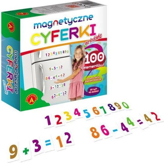 Numra magnetikë Alexander 1132, set 100 copë, shumëngjyrëshe