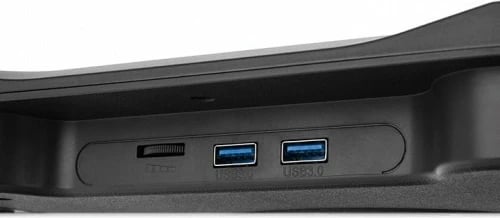 Mbajtëse ftohëse për laptop Thermaltake Massive 12Max, 5 ventilatorë, 17 inç, e zezë