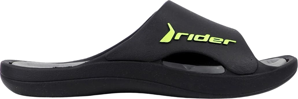Flip-flopa për meshkuj Rider, zi-gri-gjelbër