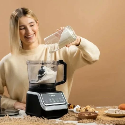 Robot kuzhine MPM MRK-27, 2600 ml, 2000 W, i zi/argjend