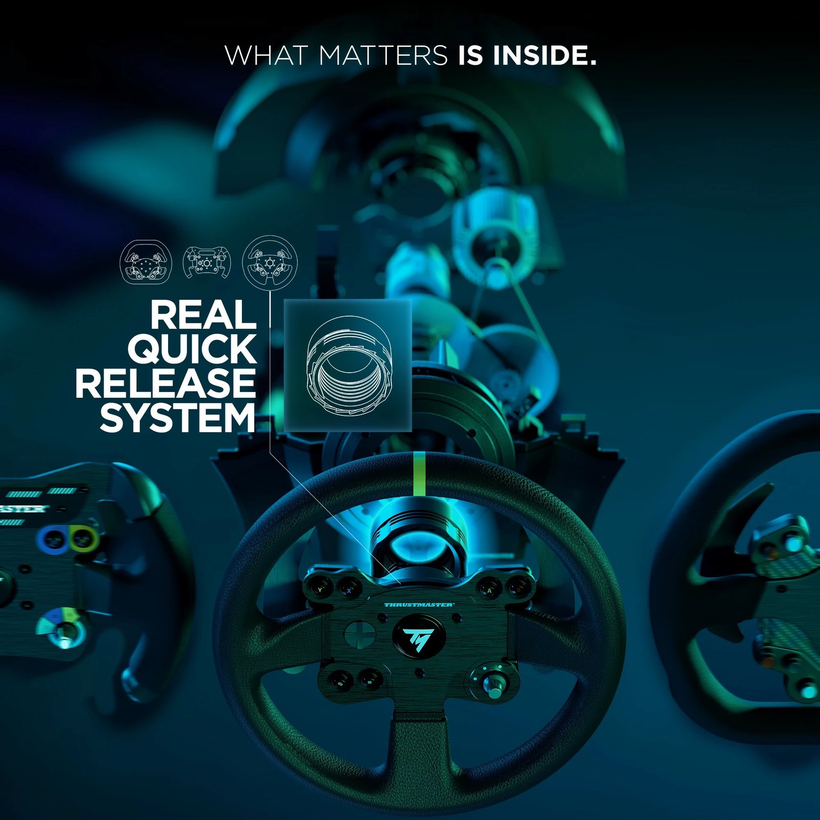 Timoni + Pedale Thrustmaster 4460133, PC, Xbox One, Ngjyrë e zezë