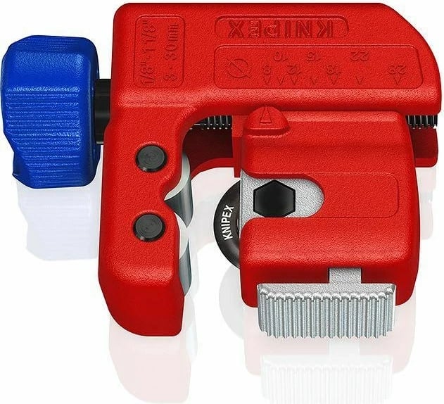 Prerës tubash KNIPEX TubiX S, 3-30mm, Kuq