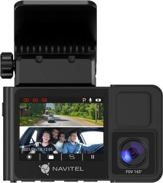 Kamerë për makinë Navitel RS2DUO, Full HD, Bateri, USB, E zezë