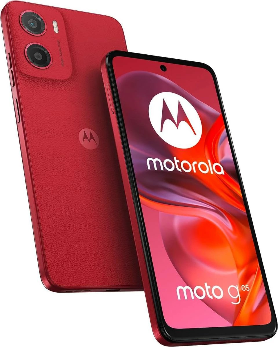 Celular Motorola Moto G05 4GB 256GB 6.67inç Plum Red