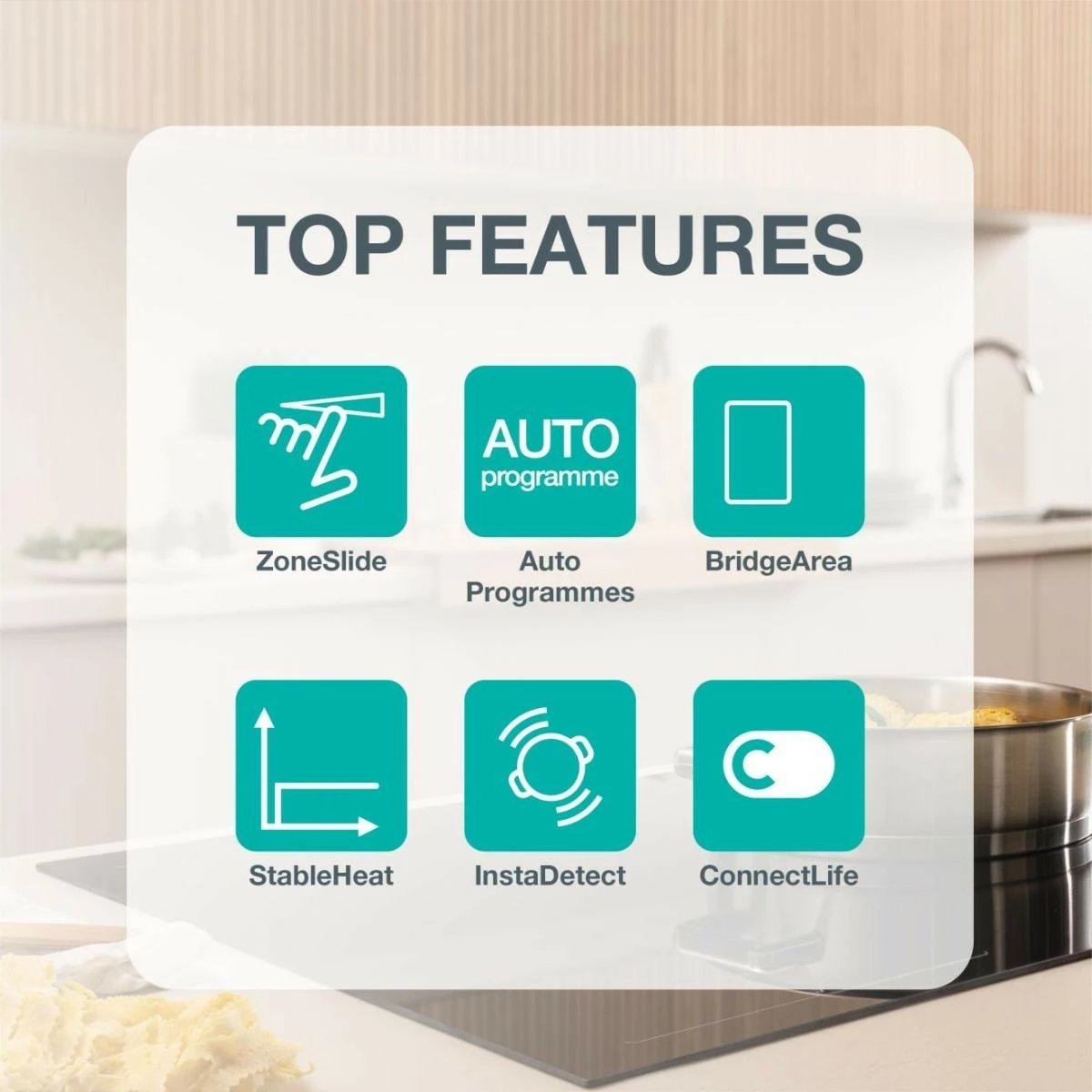 Plitë induksioni Gorenje GI6432BCWF, 4 zona, Touch Control, e zezë