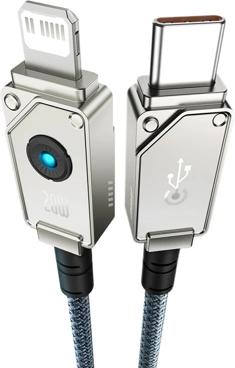 Kabllo Baseus Unbreakable USB C në iP 1 m 20 W Bardhë
