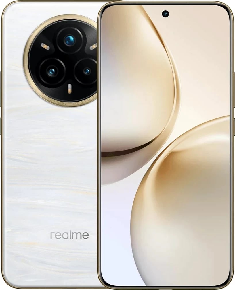 Celular realme 14 Pro+ 5G, 12 GB RAM, 512 GB, 6.83", Bardhë Celular realme 14 Pro+ 5G, 12 GB RAM, 512 GB, 6.83", Bardhë